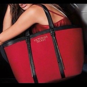 Victoria secret red holiday tote